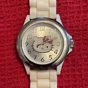 Hello Kitty Silver and White Watch